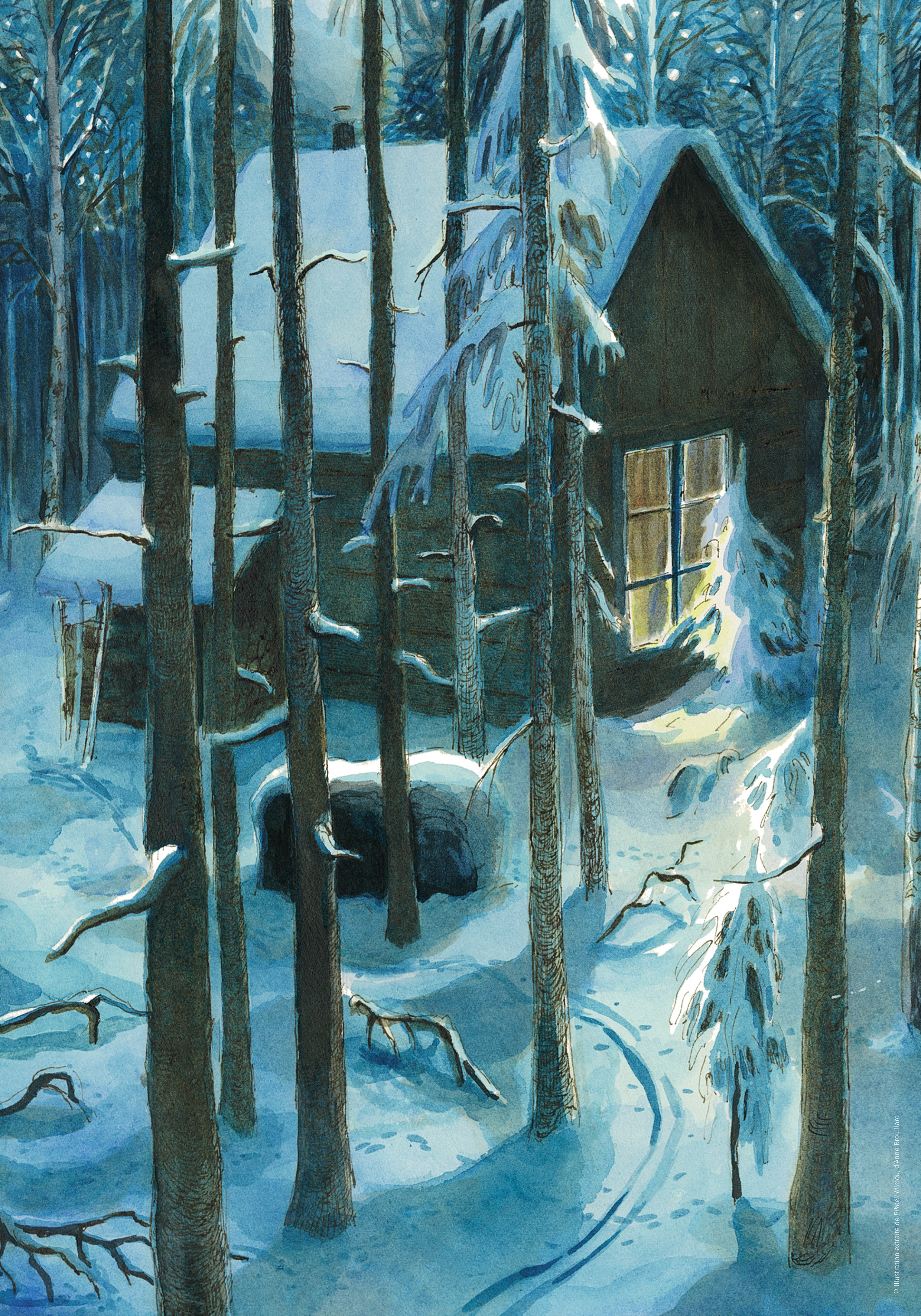 Illustration extraite de "Pikkeli Mimou" d’Anne Brouillard